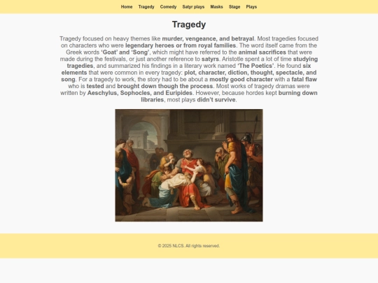 ancient greek theater/Tragedy screenshot