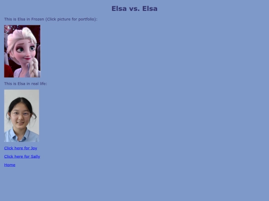 humans in my class/Page1Elsa screenshot