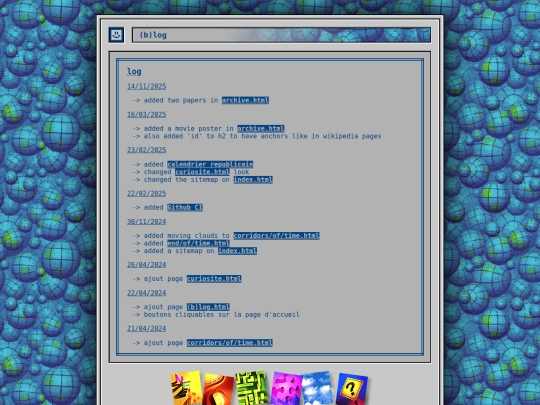 log screenshot