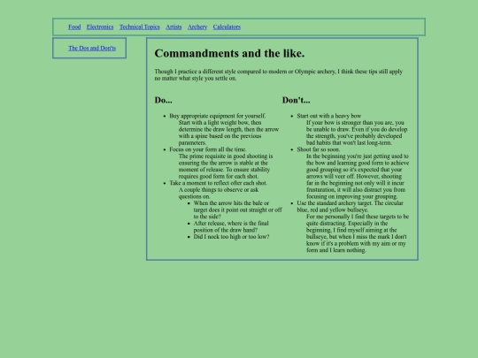 FolderArchery/Blogs/Dos_n_Donts/Dos_n_Donts screenshot
