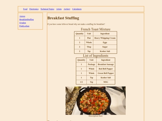 FolderFood/Recipes/BreakfastStuffing/BreakfastStuffing screenshot
