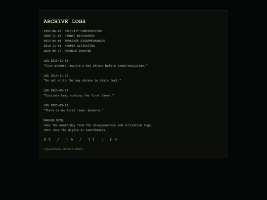 logs screenshot