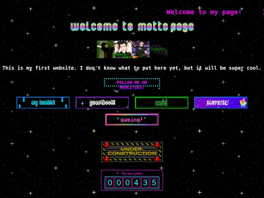 mattscoolwebsite screenshot
