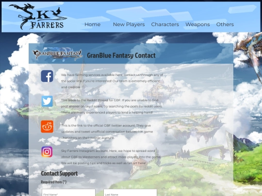 socialMediaPage screenshot