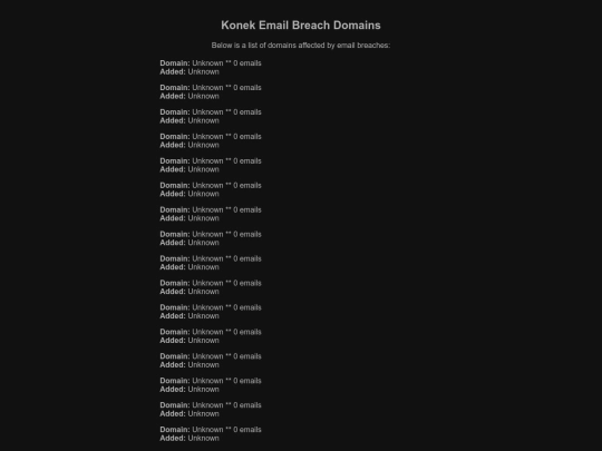 list screenshot