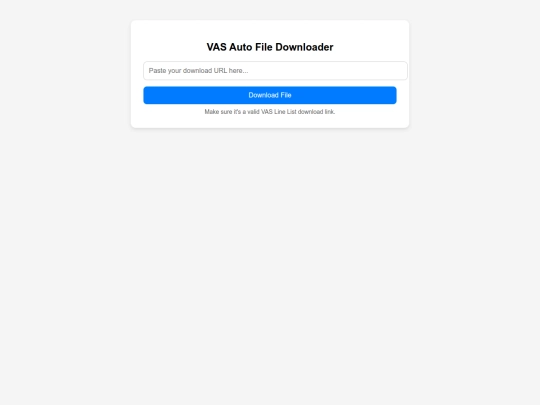 vas screenshot