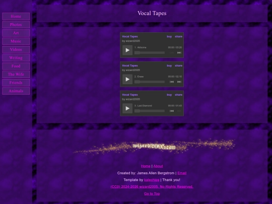 music/vocal tapes screenshot