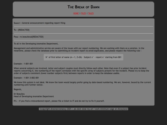 reportmail screenshot