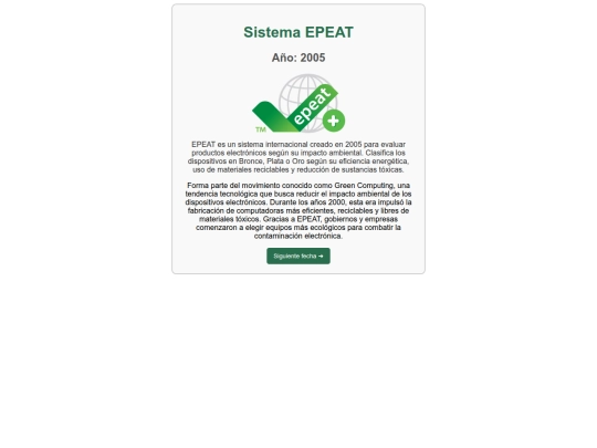 Green Computing/linea del tiempo screenshot