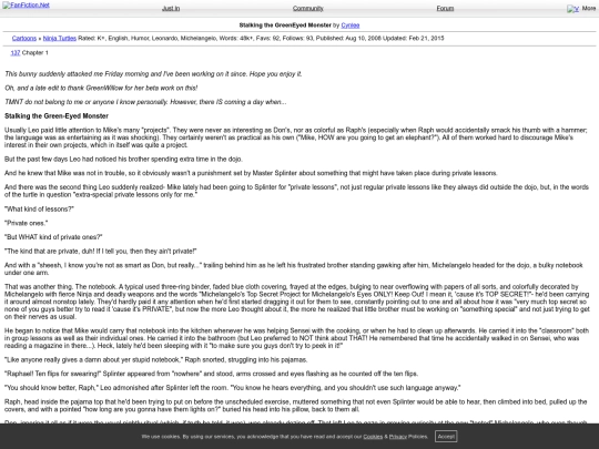 Cynlee/Cynlee_Stalking_the_GreenEyed_Monster_Ch_1 screenshot