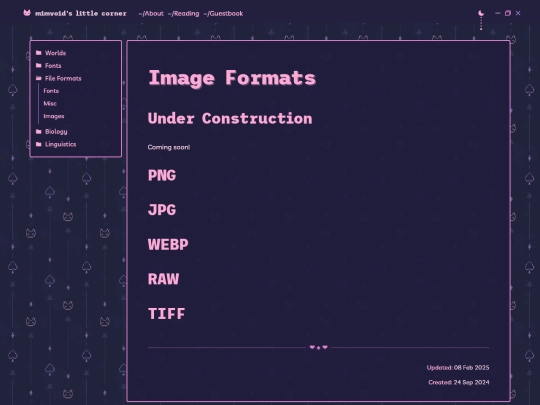 formats/images screenshot