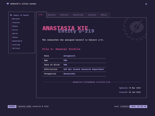 worlds/aegis-of-death/anastasia screenshot