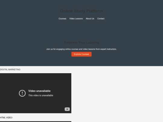 StudyPlatform screenshot