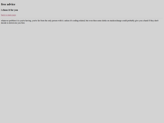 advice screenshot