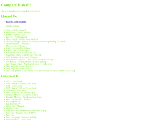collection/cds screenshot