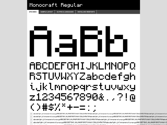 fonts/monocraft/monocraft-demo screenshot