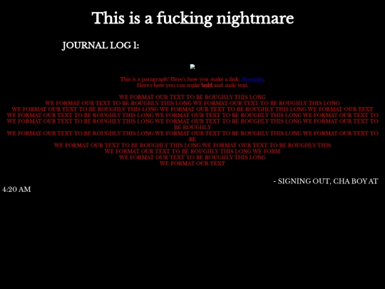 Defunct/fuckoff screenshot