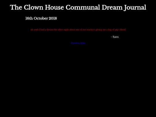 DreamJournal/Entry01 screenshot
