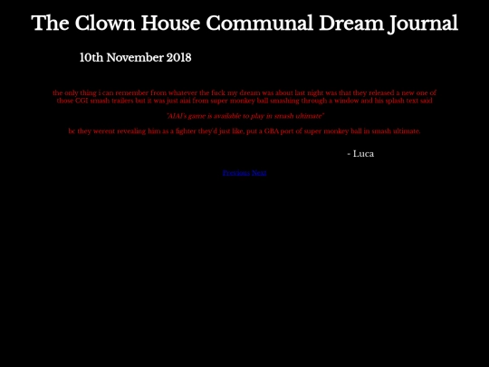 DreamJournal/Entry02 screenshot
