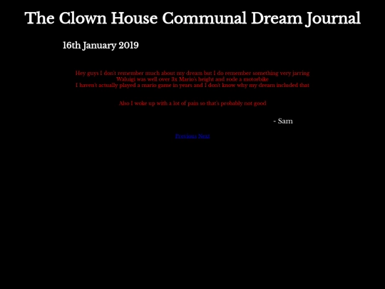 DreamJournal/Entry05 screenshot