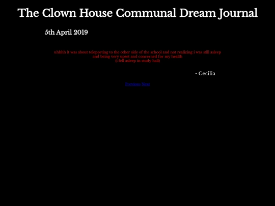 DreamJournal/Entry06 screenshot