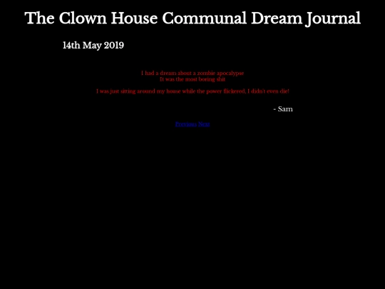 DreamJournal/Entry07 screenshot