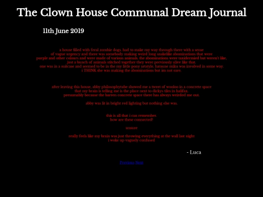 DreamJournal/Entry10 screenshot