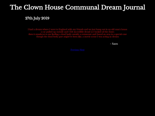 DreamJournal/Entry11 screenshot