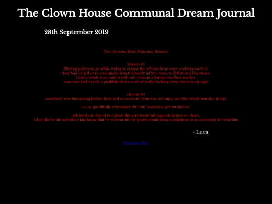 DreamJournal/Entry19 screenshot
