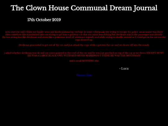 DreamJournal/Entry23 screenshot