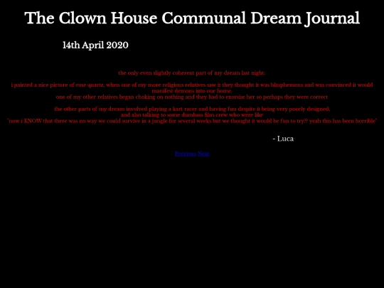 DreamJournal/Entry44 screenshot