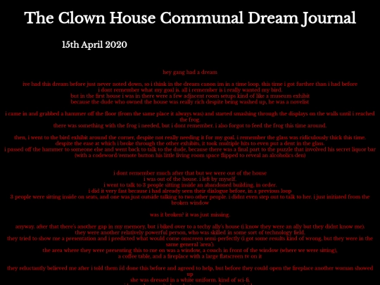 DreamJournal/Entry45 screenshot