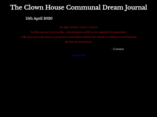 DreamJournal/Entry46 screenshot