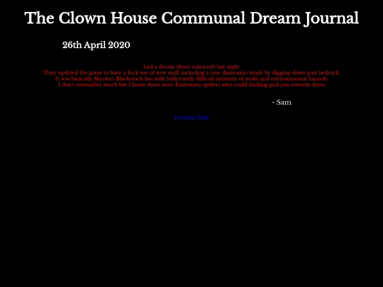 DreamJournal/Entry54 screenshot
