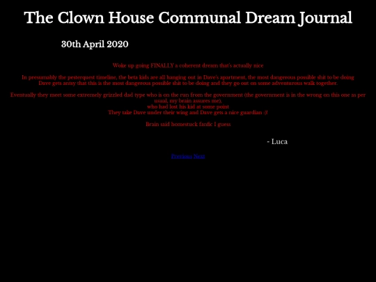 DreamJournal/Entry55 screenshot