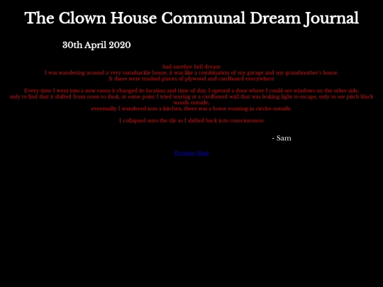 DreamJournal/Entry56 screenshot