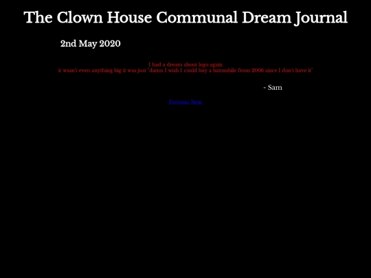 DreamJournal/Entry58 screenshot