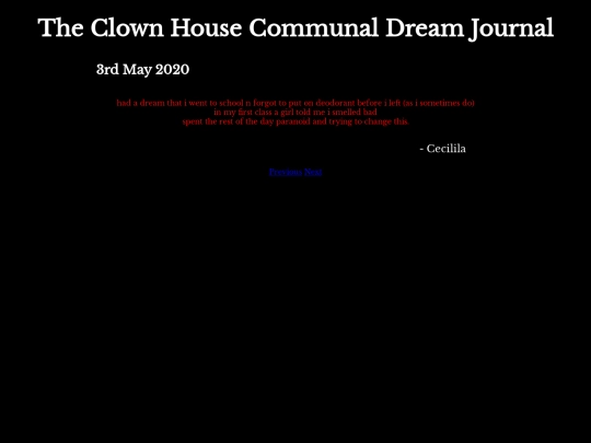 DreamJournal/Entry59 screenshot