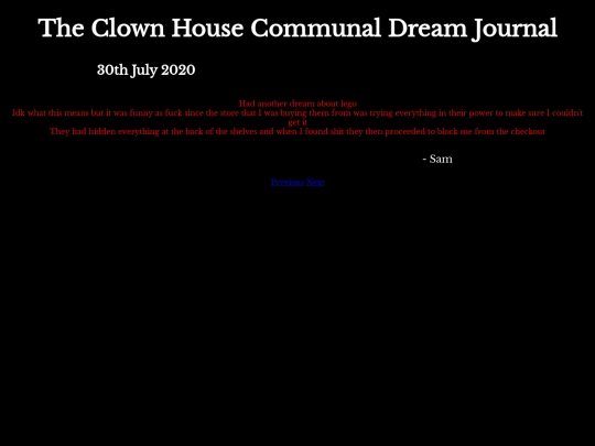 DreamJournal/Entry88 screenshot
