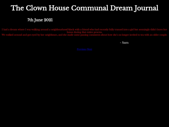 DreamJournal/POST100/Entry236 screenshot