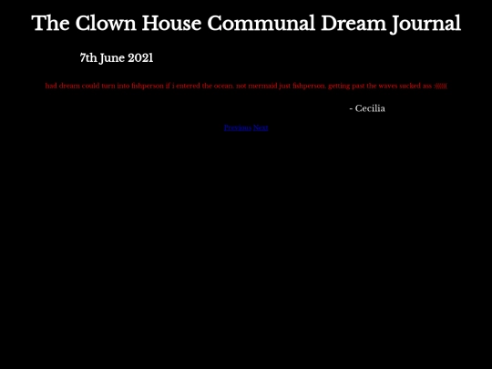 DreamJournal/POST100/Entry237 screenshot