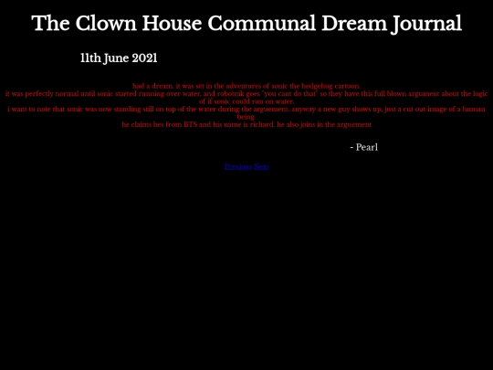 DreamJournal/POST100/Entry239 screenshot