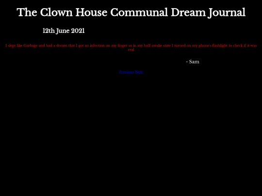 DreamJournal/POST100/Entry240 screenshot