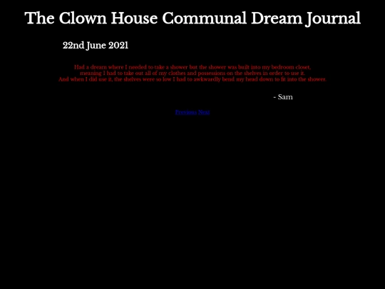 DreamJournal/POST100/Entry244 screenshot