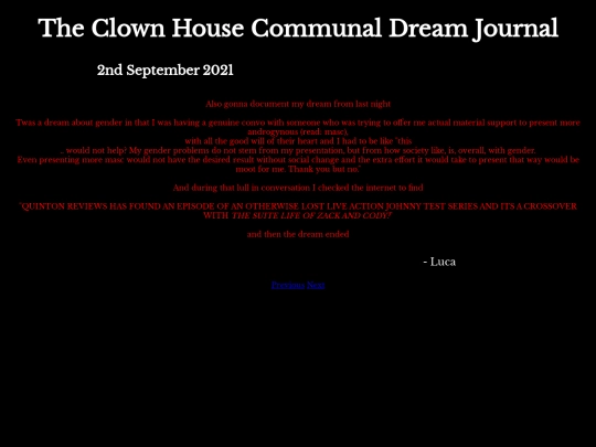 DreamJournal/POST100/Entry282 screenshot