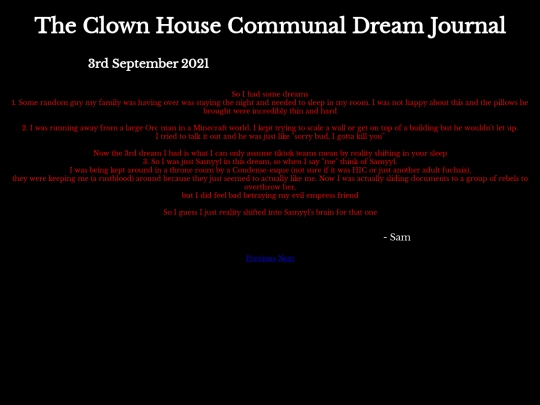 DreamJournal/POST100/Entry283 screenshot