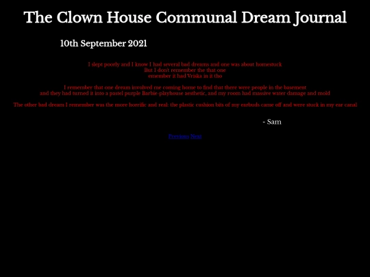 DreamJournal/POST100/Entry285 screenshot
