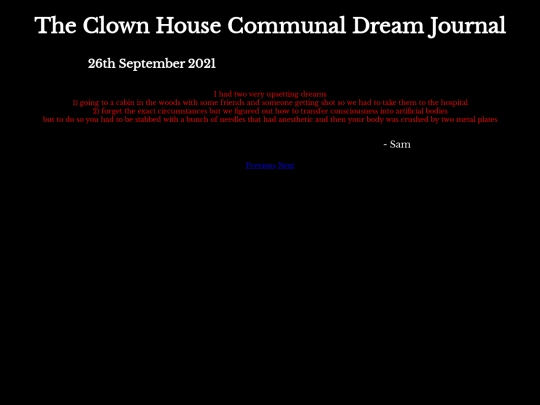 DreamJournal/POST100/Entry289 screenshot