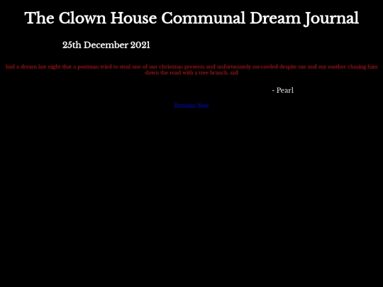 DreamJournal/POST100/Entry322 screenshot