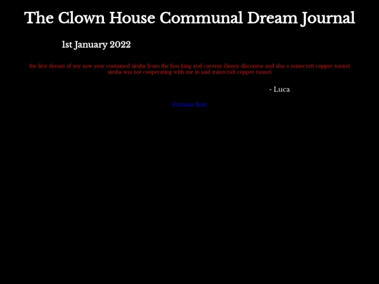 DreamJournal/POST100/Entry326 screenshot